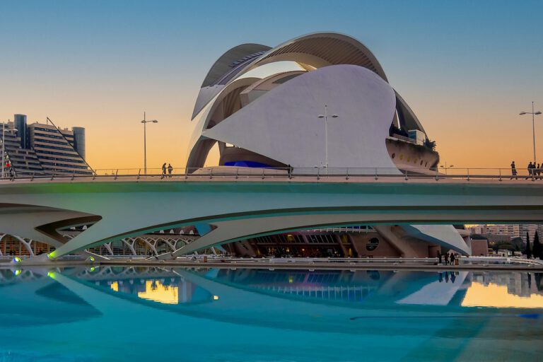 building, queen sofia palace of arts, modern architecture, valencia, art, sunset, twilight, building, nature, valencia, valencia, valencia, valencia, valencia, art, art, art